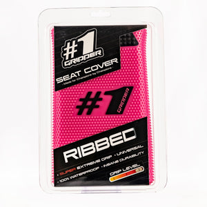 Sadelöverdrag - RIBBED - Rosa/Svart