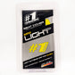 LIGHT RIB MINI Sadelöverdrag - Ljus Grå/Neon Gul (HQV)