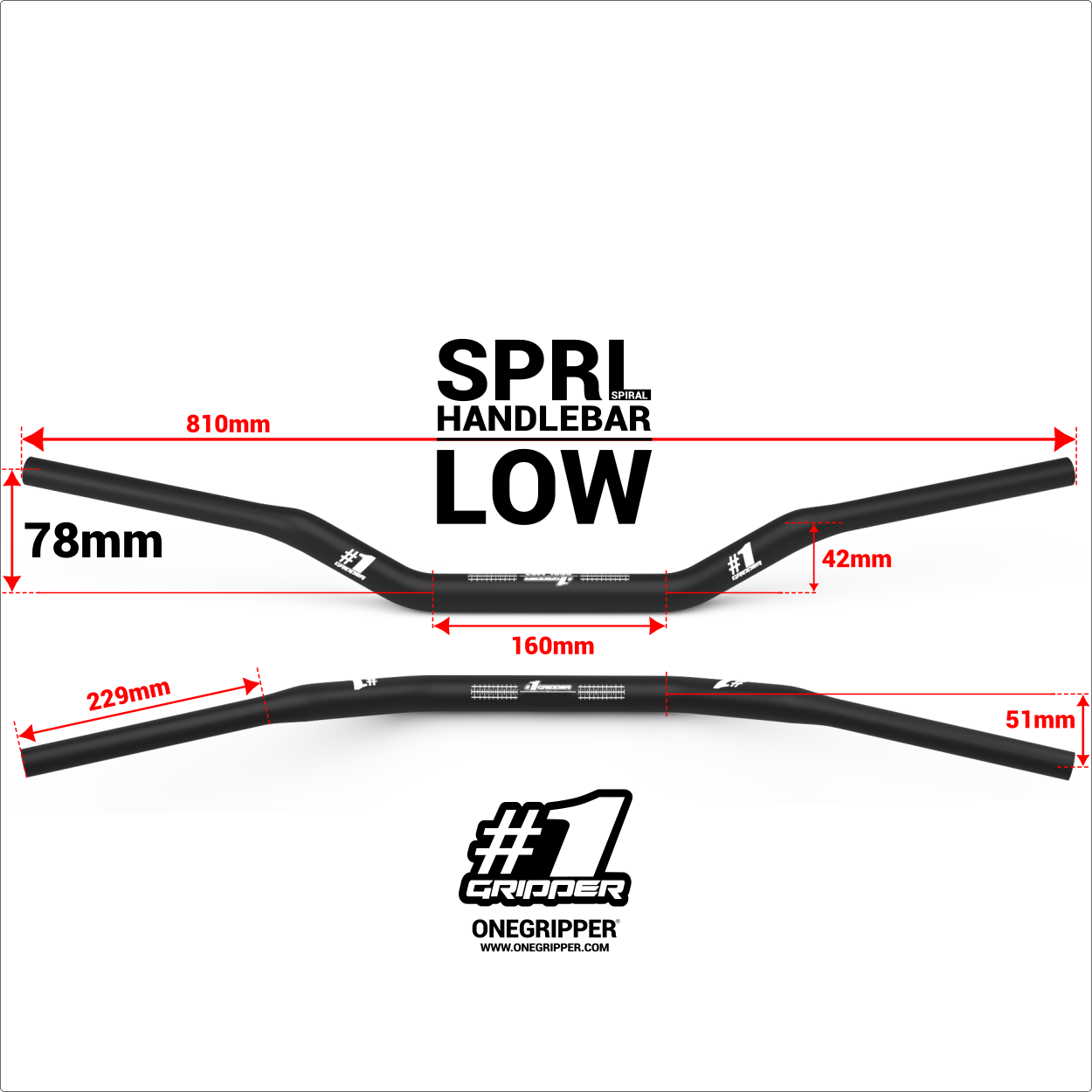 Onegripper SPRL Handlebar - LOW