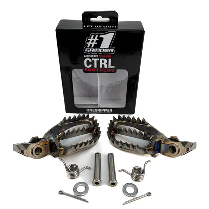 Ti-CTRL Footpegs - Ultra-Grip - KTM/HQV/GG/Beta