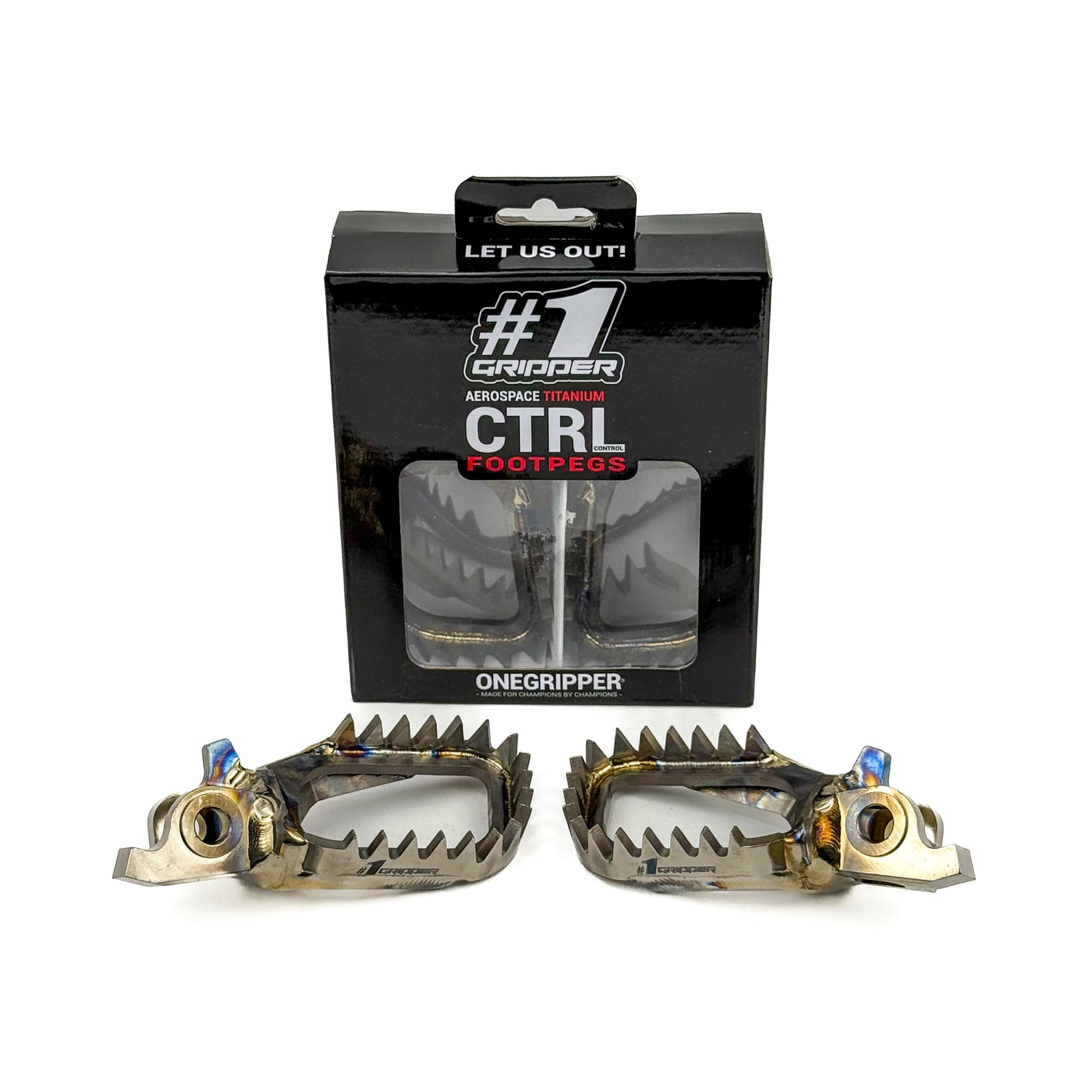 Ti-CTRL Footpegs - Mud-Free - Honda/Kawasaki