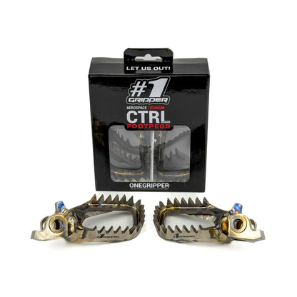 Ti-CTRL Footpegs - Mud-Free - Honda/Kawasaki