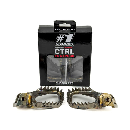 Ti-CTRL Footpegs - Mud-Free  - Sherco