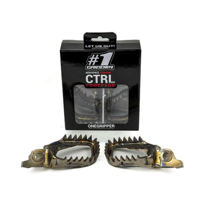 Ti-CTRL Footpegs - Mud-Free  - Yamaha